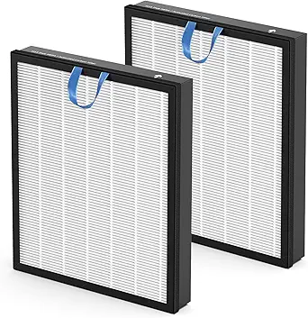 Vital 200S Replacement Filter for LEVOIT Vital 200S and Vital 200S-P Air Purifier, H13 True HEPA and High-Efficiency Activated Carbon Vital 200S-P Replacement Filter, Vital 200S-RF, 2 Pack, White