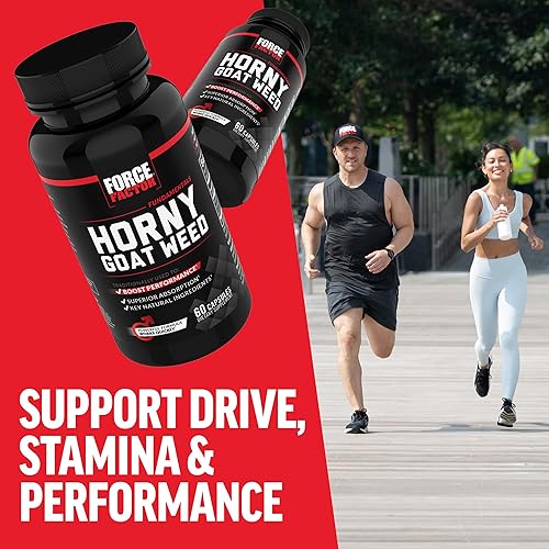 Miniatura 7 de Force Factor Horny Goat Weed for Men, Natural Male Drive and Vitality Suplemento con ingredientes naturales para una absorción superior, serie