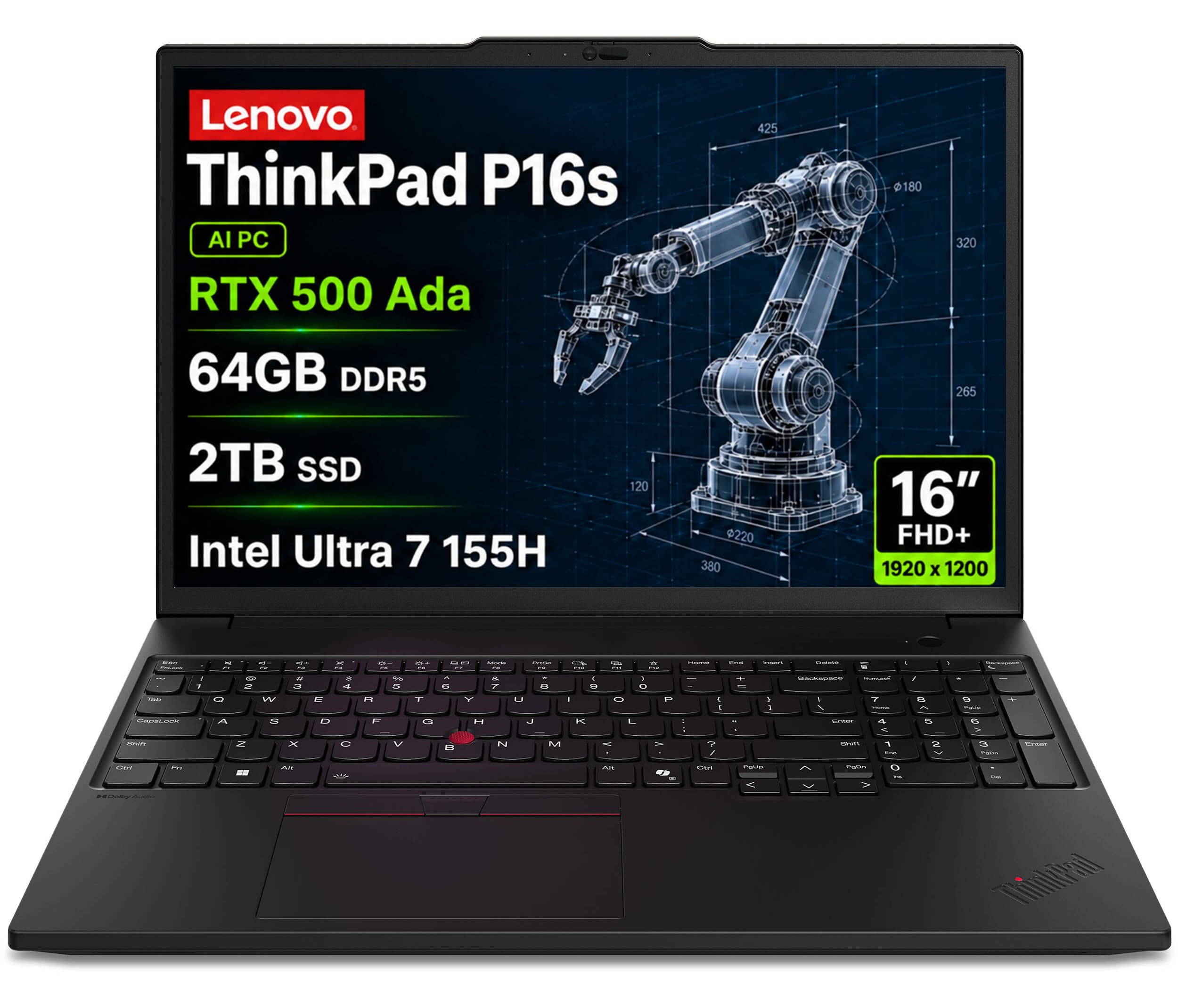 Amazon.com: Lenovo ThinkPad P16s Laptop, Ultra 7 155H, NVIDIA RTX