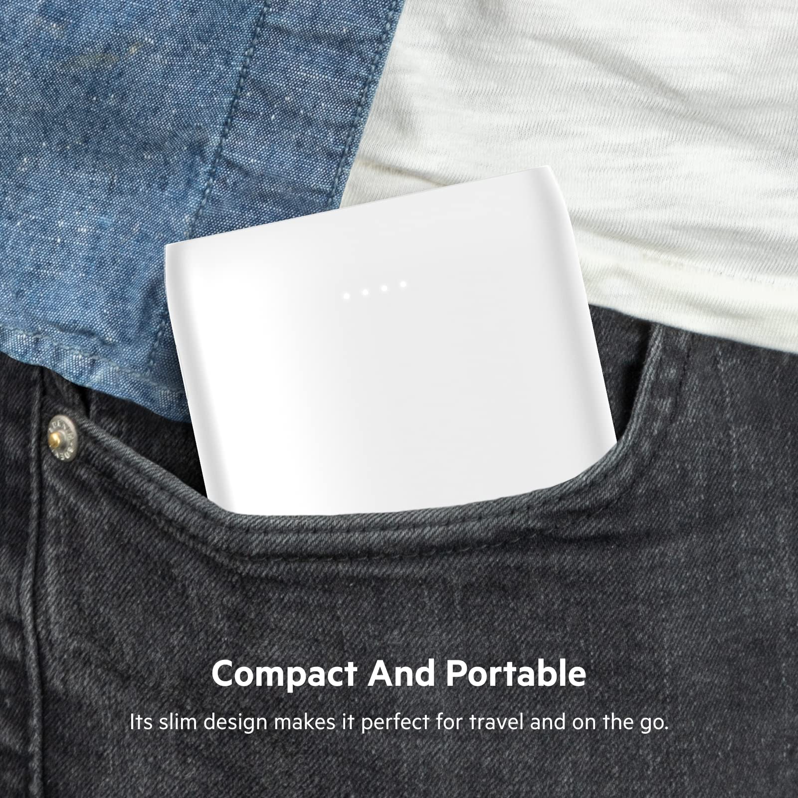 Belkin powerbank 10000mAh, przenośna ładowarka USB-C Power Delivery do szybkiego ładowania z portami USB-C 18 W i USB-A 12 W, do Samsunga, Galaxy, Pixel, iPada, tabletów i innych urządzeń – biały