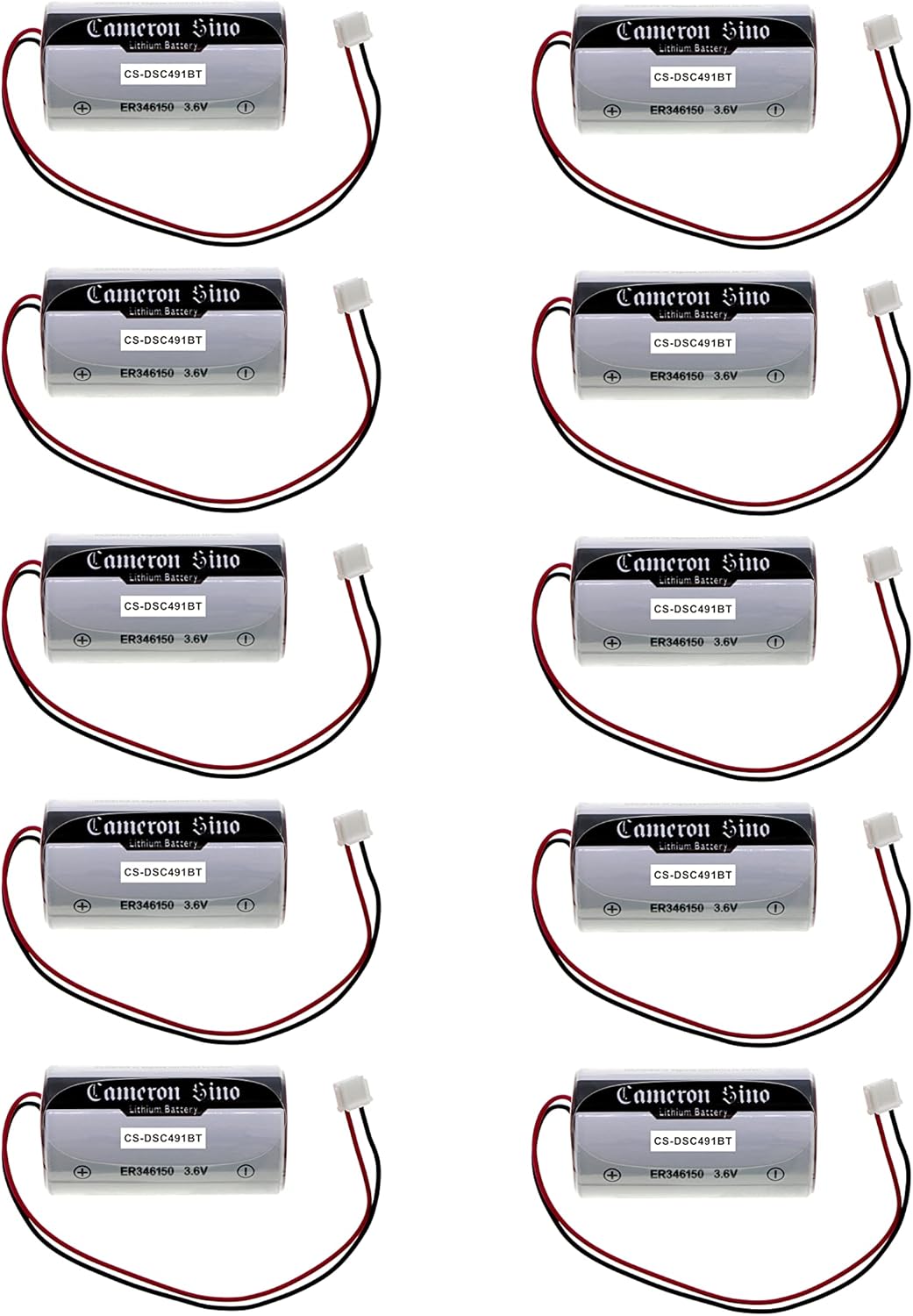 (10Pack) Replacement Battery for DSC WT4911 WT4911B