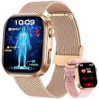 Orologio Smartwatch Donna con ECG+HRV: 1.88" Smart Watch con Bluetooth Chiamate Cardiofrequenzimetro
