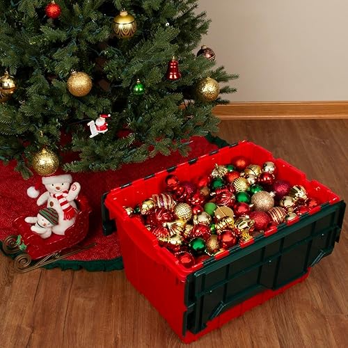 Vista 18 de Akro-Mils KeepBox Contenedor de almacenamiento de 12 galones, caja de almacenamiento de plástico apilable y anidable con tapa adjunta, bolsa