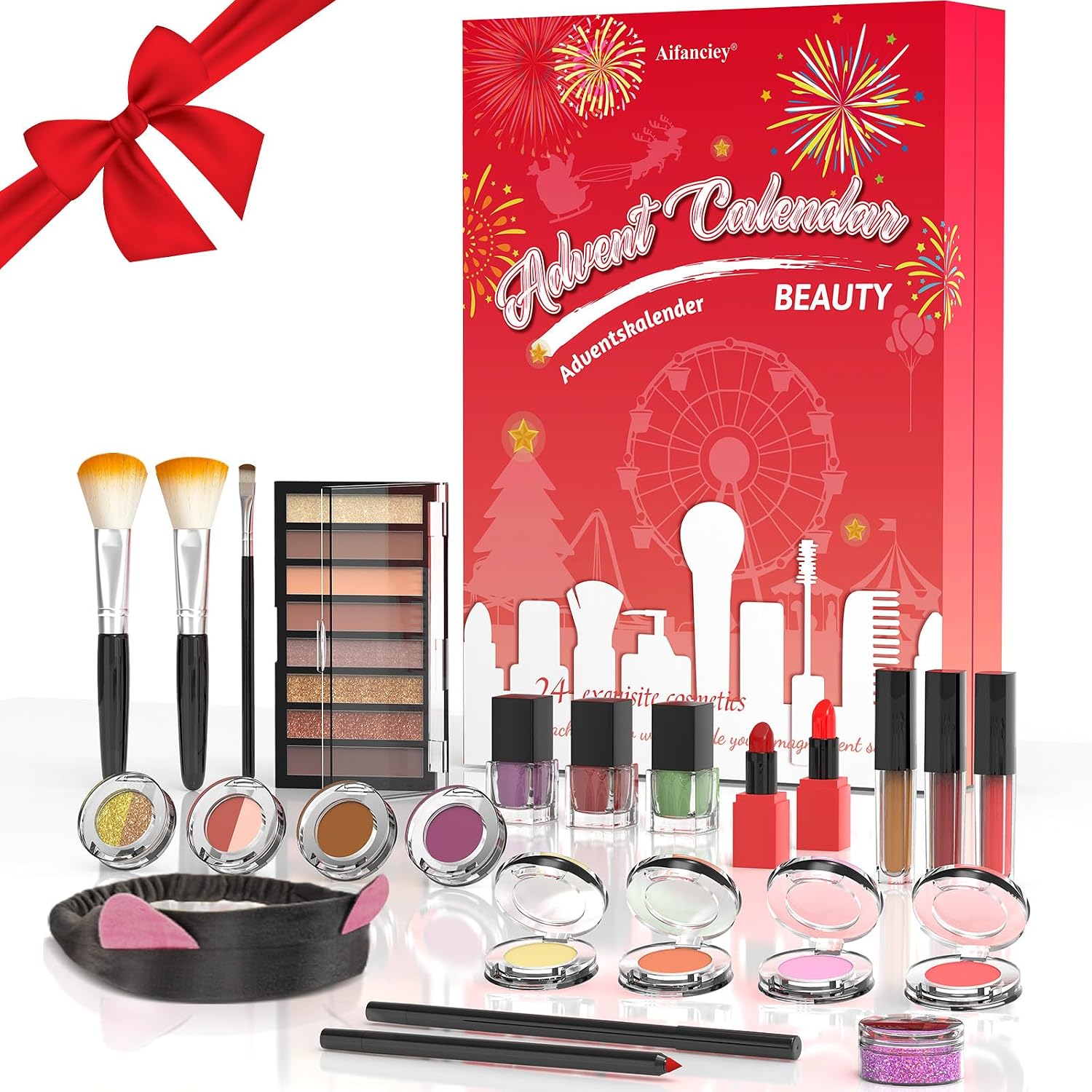 Beauty Advent Calendar 2025 Girls with Exquisite Cosmetics Gift 24 Great Beauty Products for Women Teenagers Girls for a Varied Pampering and Stylish Advent Season 24 Pieces