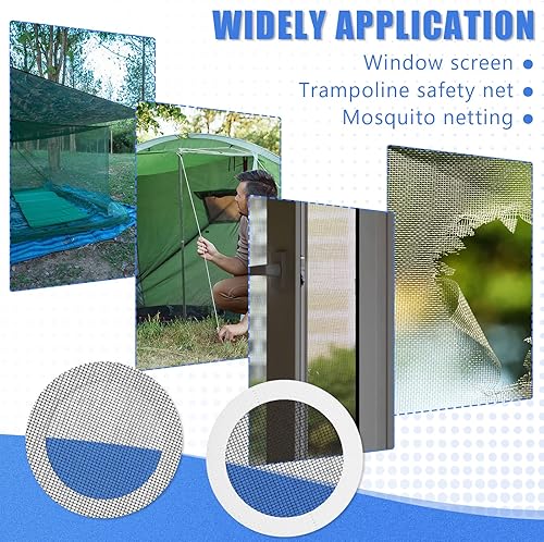 Miniatura 6 de Parches de reparación de tiendas, kit de parches de malla de cinta de 3 pulgadas, parche para exteriores, cinta de pantalla portátil, kit de