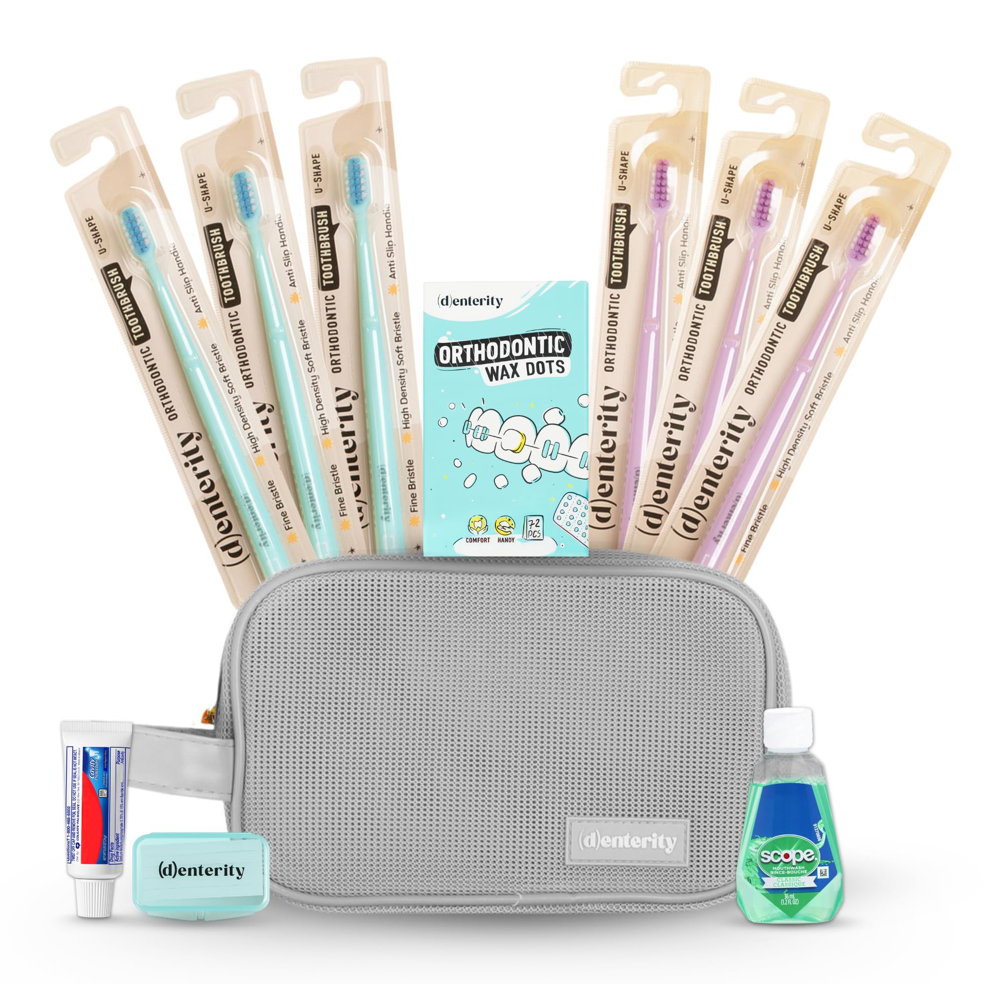 Denterity 11-Piece Braces Care Kit