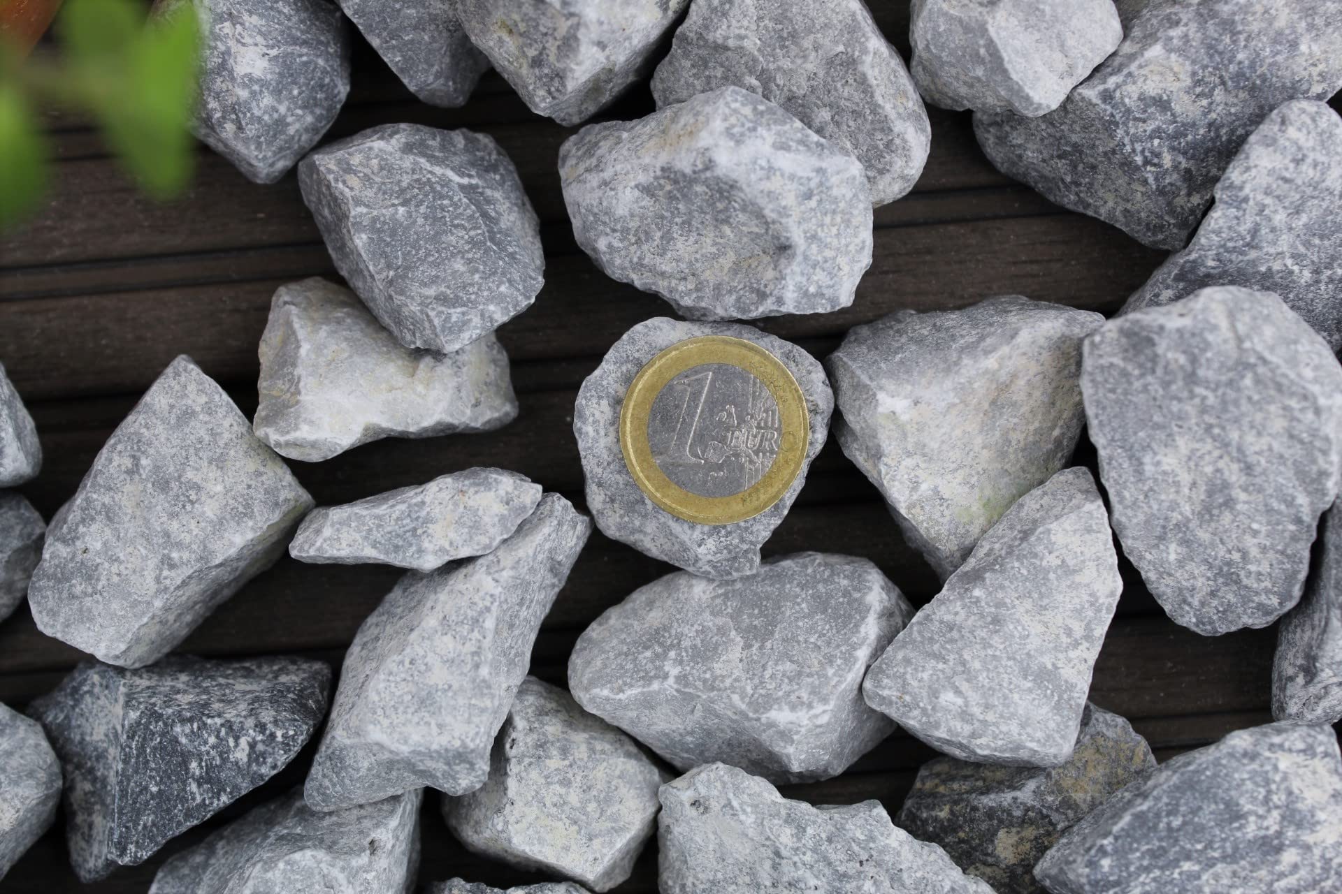 Grava ornamental, piedra gris 30-50 mm, saco de 25 kg, relleno de gaviones, decoración para jardín