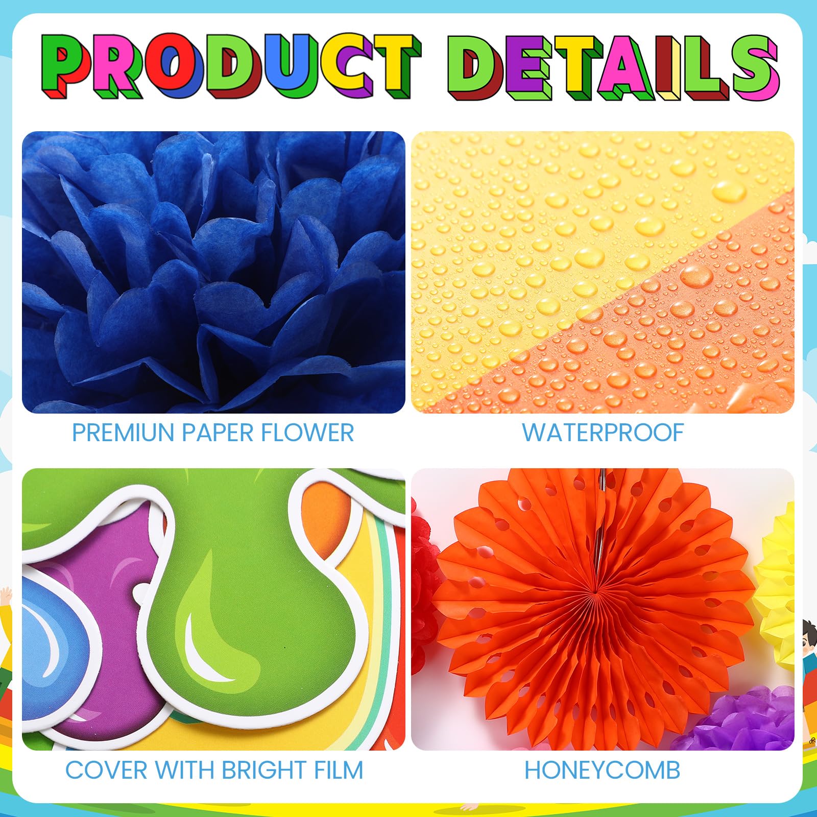Snapklik.com : Qilery Get Ready For A Colorful Year Bulletin Board Set ...