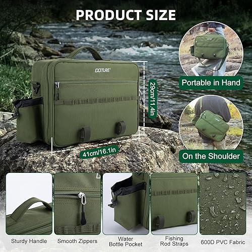 Miniatura 4 de Goture Fly Fishing Rod and Reel Combo with Fly Rod & Gear Case, 9FT 4-Piece Fly Rod, Pre-Spooled Reel, Fly Line, Flies, Leader, Tippet, Forceps, E1: