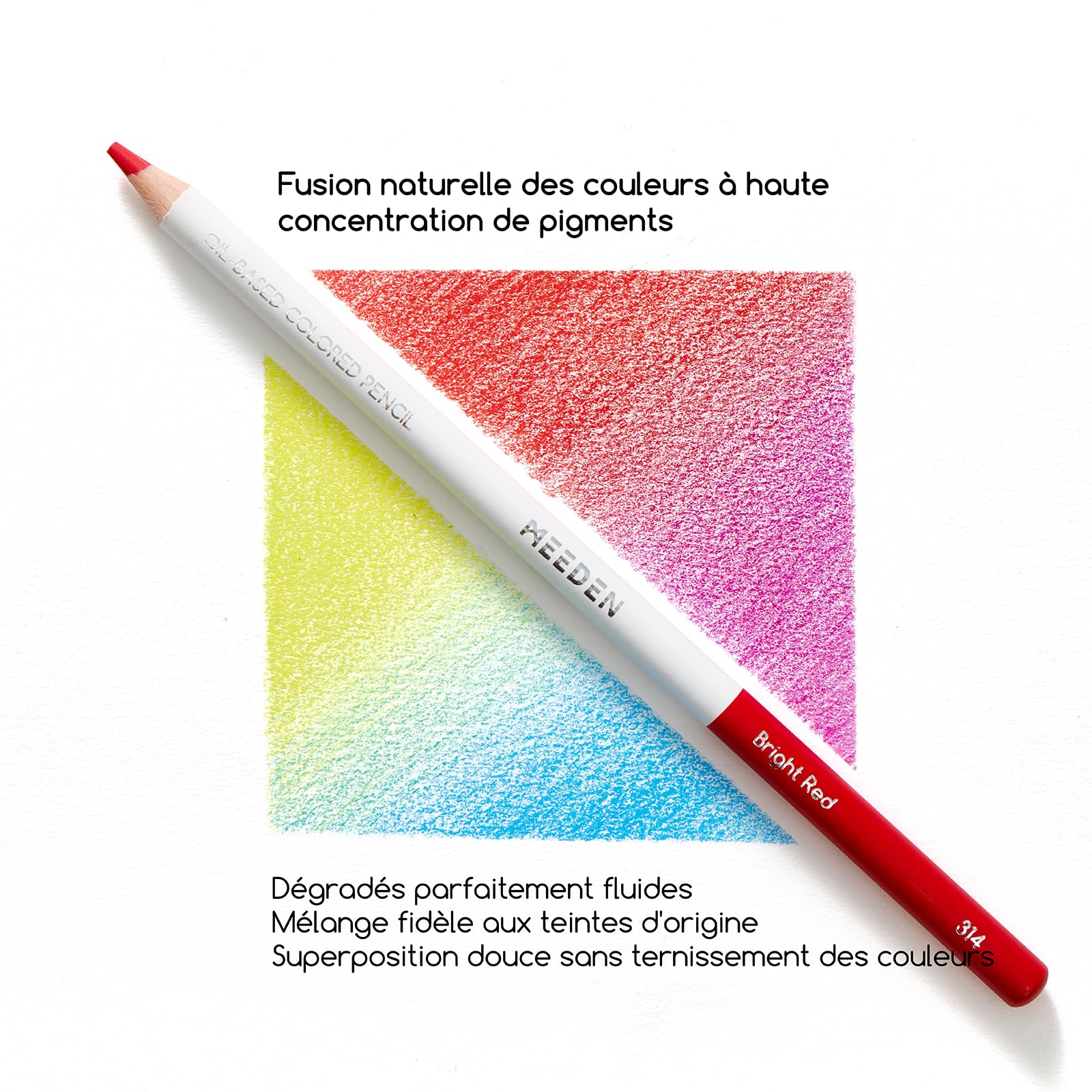 MEEDEN Lot de 72 Crayons de Couleur pour Artistes Adultes