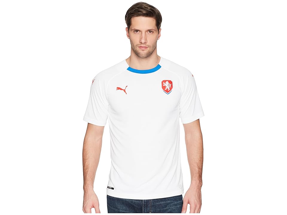

PUMA Czech Republic Away Replica Shirt (Puma White/Puma Royal) Men's Clothing