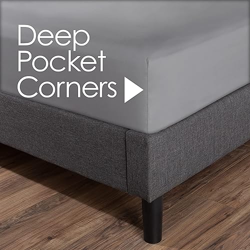 Miniatura 7 de Lavish Home - Juego de sábanas de microfibra cepillada ropa de cama de 3 piezas sábanas bajeras y planas 1 funda de almohada resistente a las