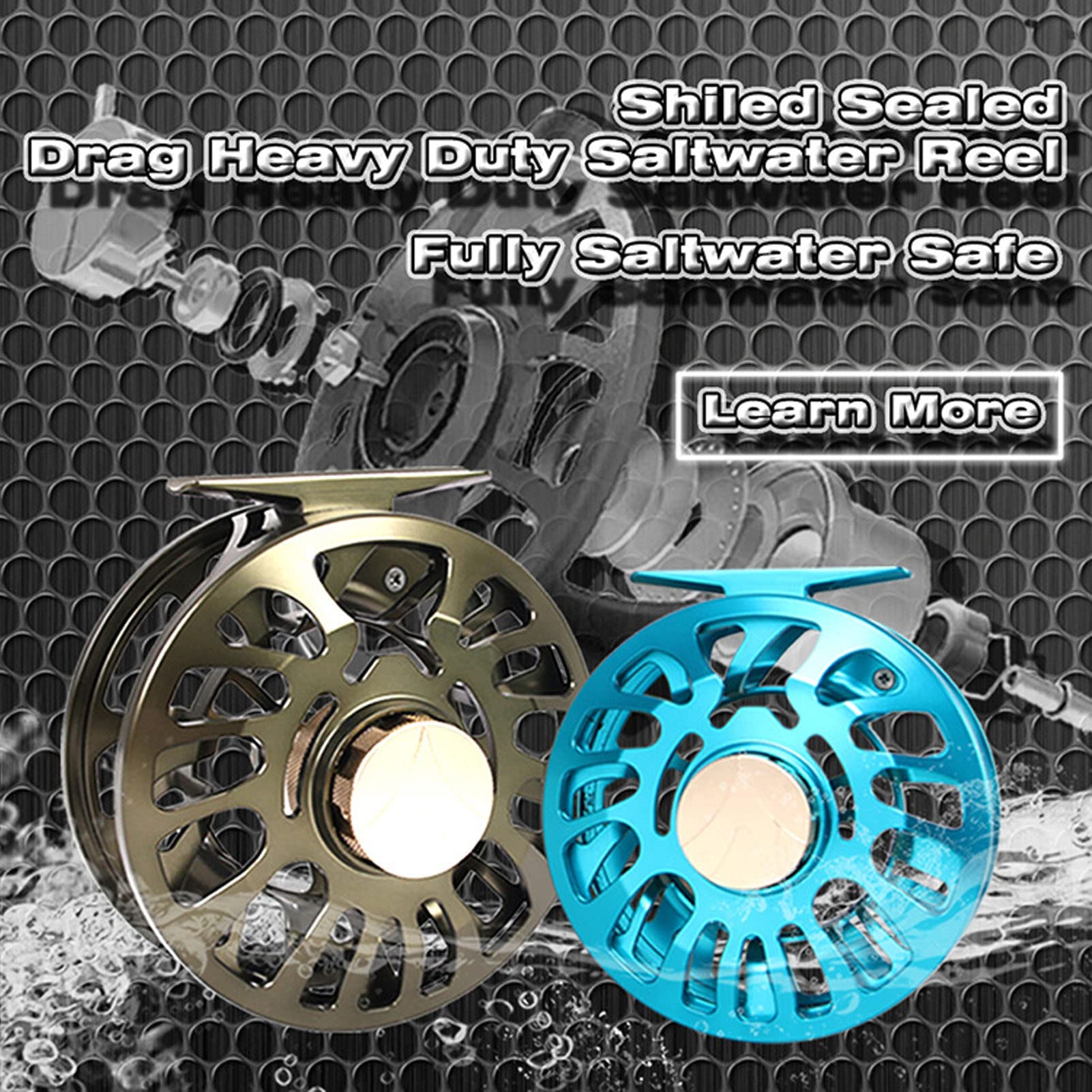 Mulinello da pesca a mosca ZenithAur con corpo lavorato a CNC, cuscinetti 2+1BB e design con mandrino di grandi dimensioni, mulinello da mosca in alluminio da 7/9 pesi per la