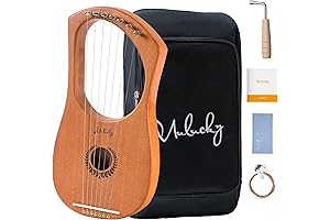 7 String Mini Harp Instrument with Mahogany Body