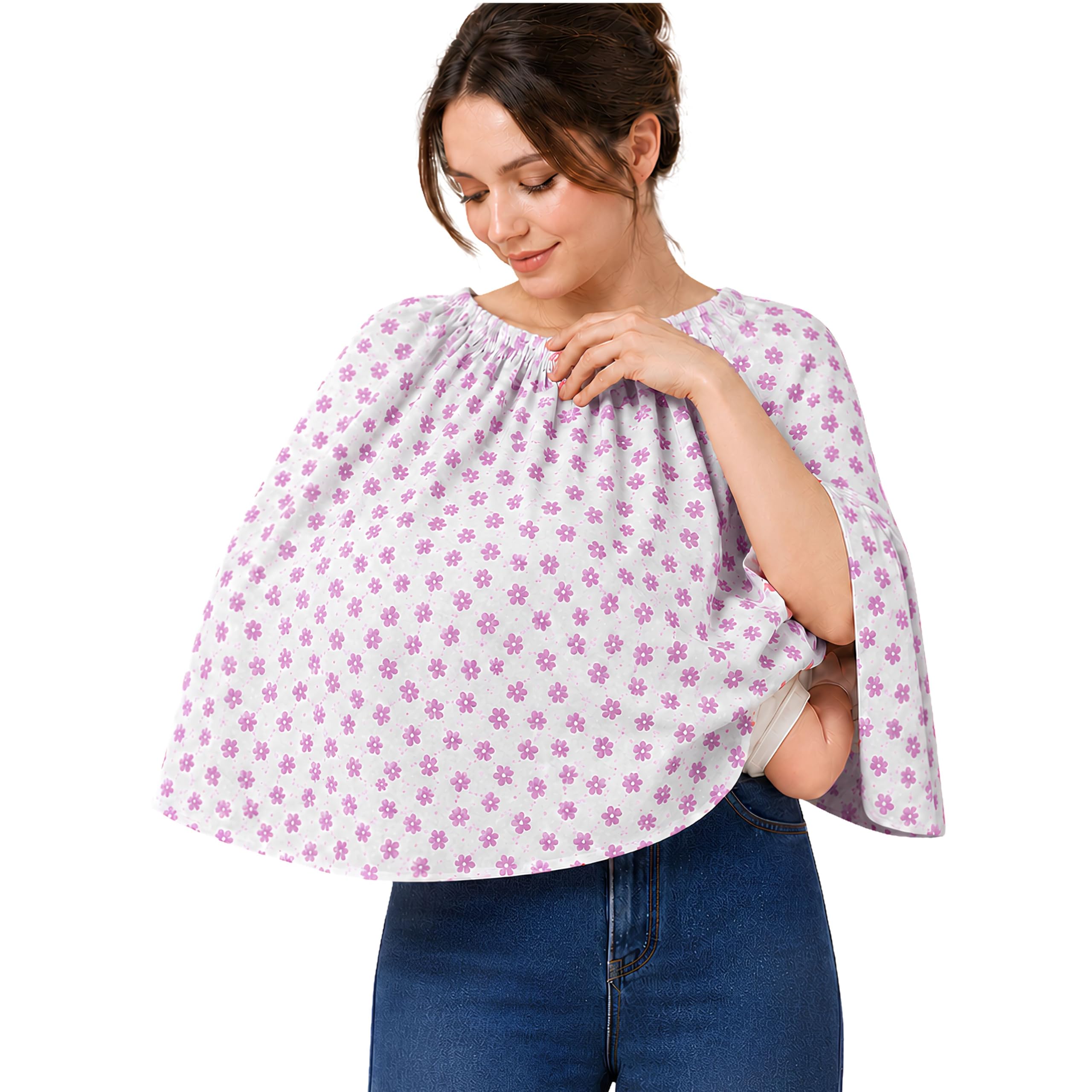 Disposable Nursing Cover for Breastfeeding | Mothers | Anti-Rash & Antifungal-Treated Fabric | Soft, Breathable & Lightweight | Travel-Friendly Feeding Cover-image-35