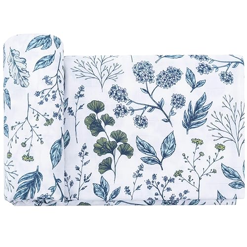 Miniatura 60 de LifeTree Mantas para envolver al bebé, 70 % viscosa de bambú y 30 % muselina de algodón, para niños y niñas, manta de recepción para recién nacidos