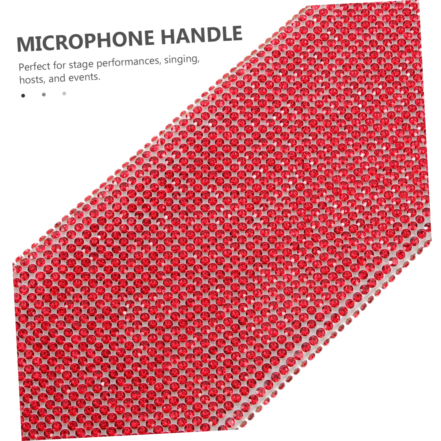Manicotto per Microfono Wireless Strass, Guaina Protettiva per Impugnatura Palmare, Copertura Portatile per Spettacoli e Cantanti, Accessorio Elegante per Microfoni senza Fili
