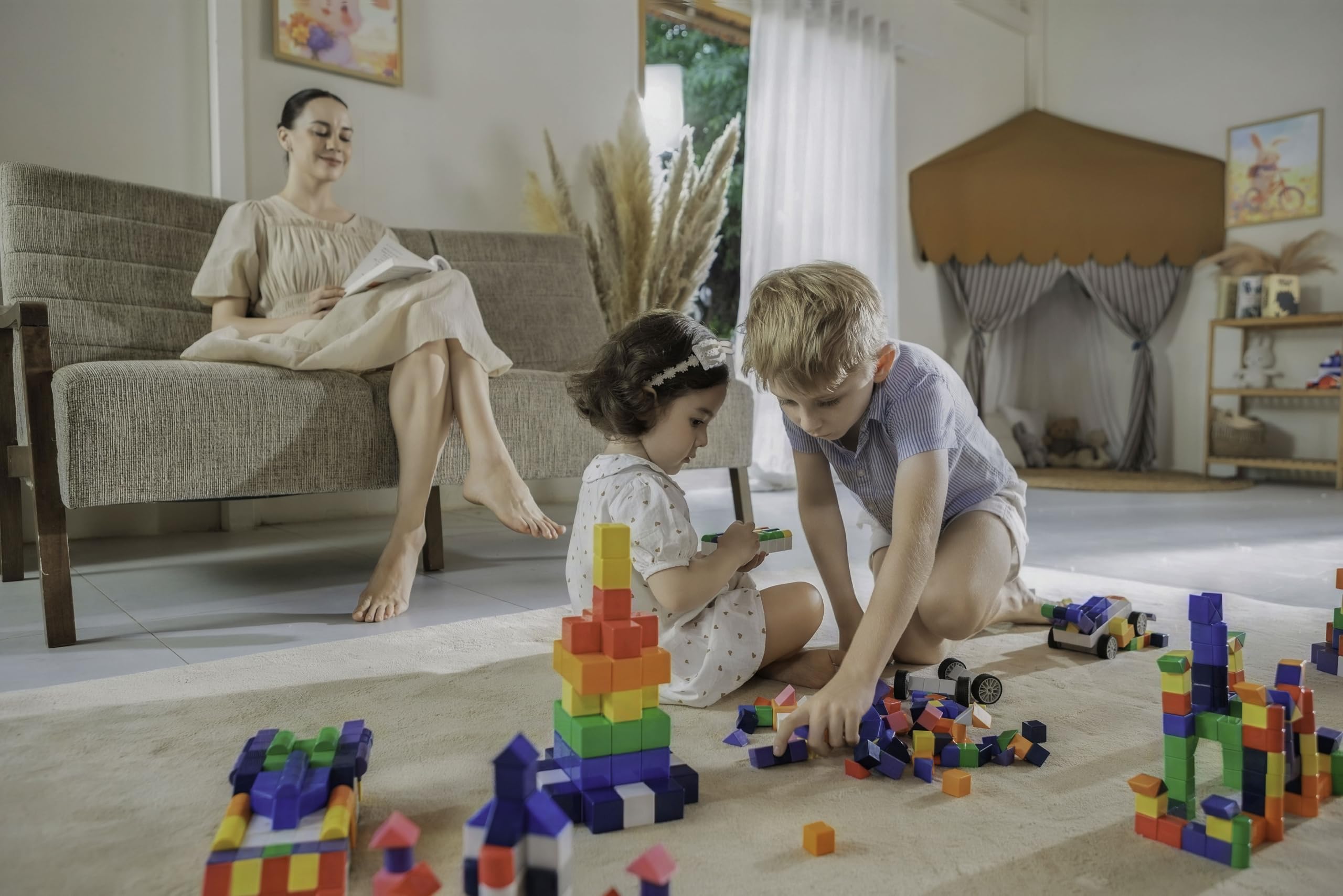 Magic Cube Car Maker, serie de coches con bloques magnéticos para diversión y educación de los niños, incluyendo bloques cuadrados, triangilares y semicirculares con bloques de panel y bloques
