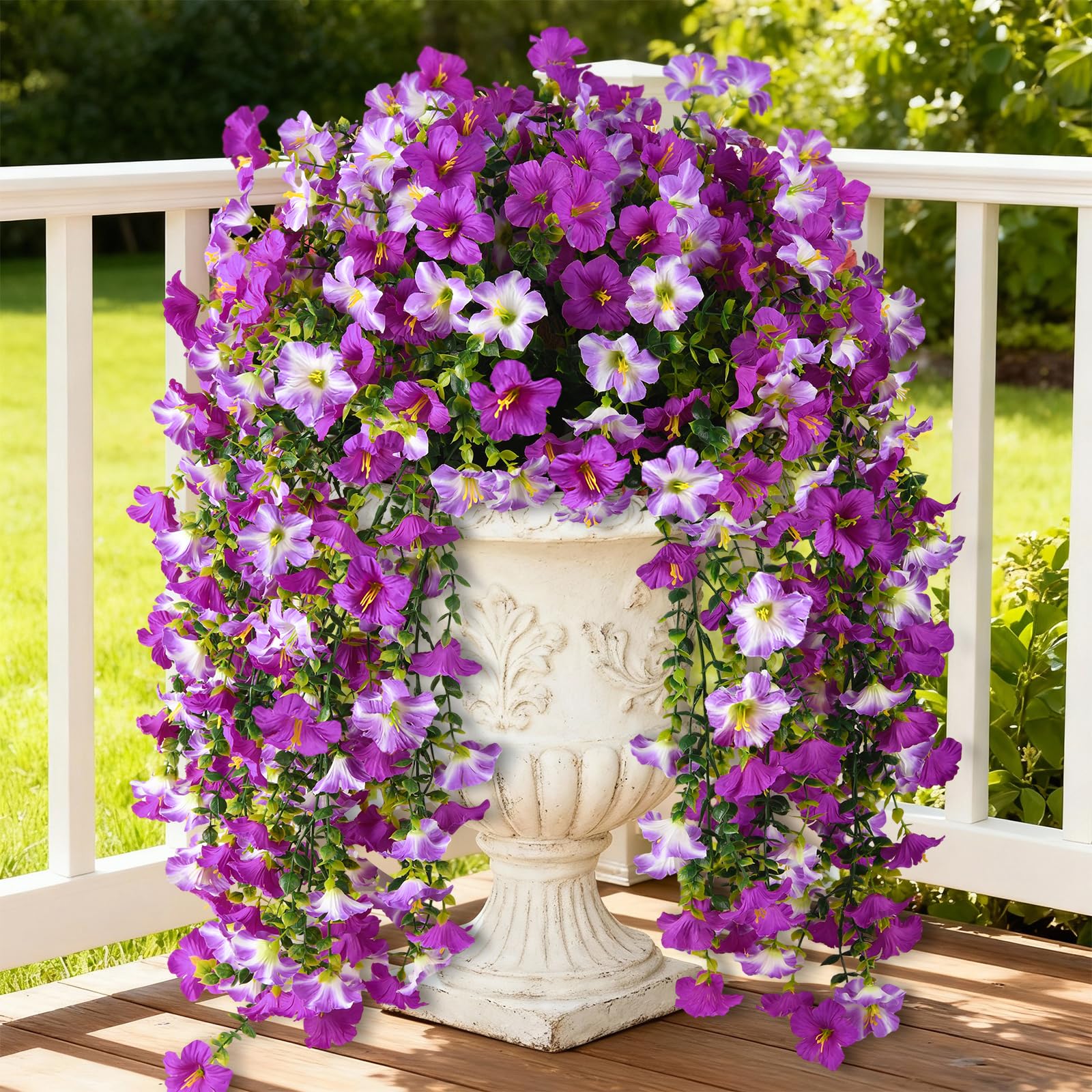 INQCMY Artificial Fake Flowers Plants
