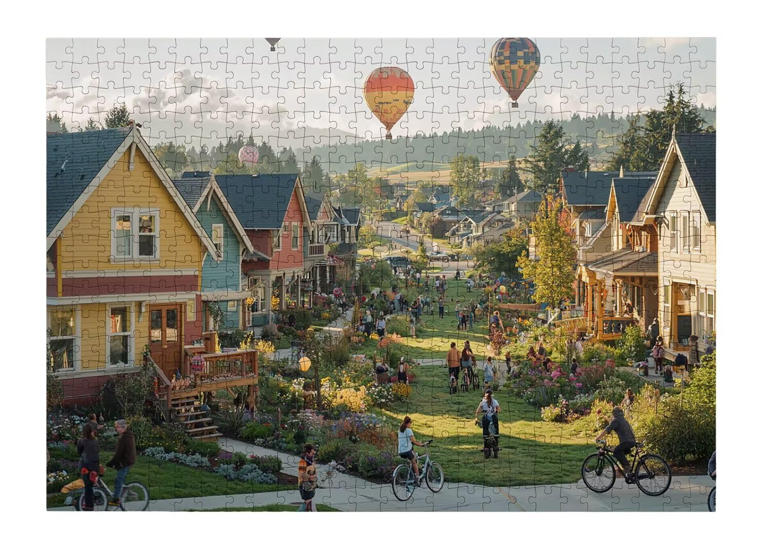 1500 sztuk puzzli dla dorosłych, miejska łamigłówka wymagająca gra -4491