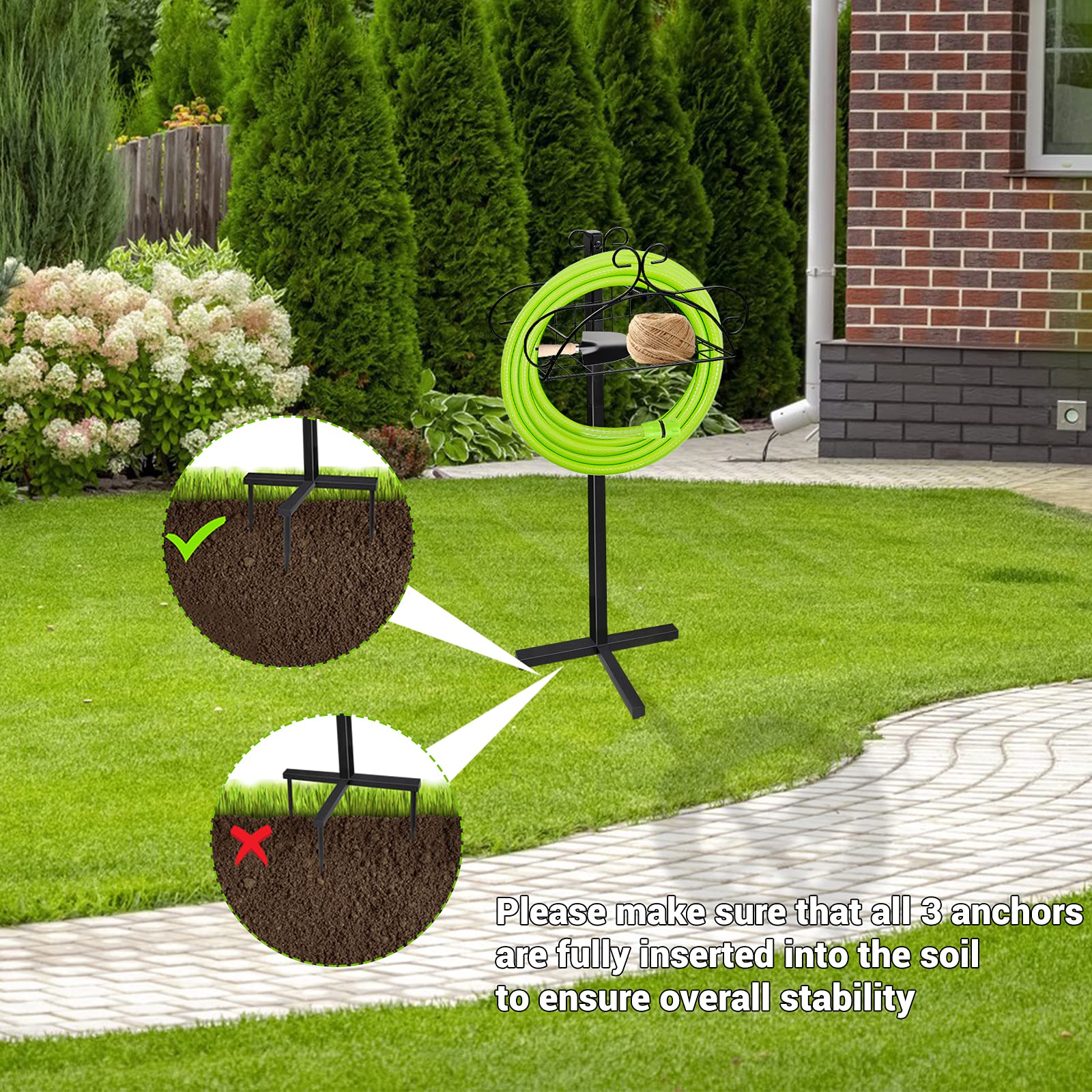 California Raccordo Portagomma Per Tubo Giardino Da 3/4 - 5/8 - 1/2