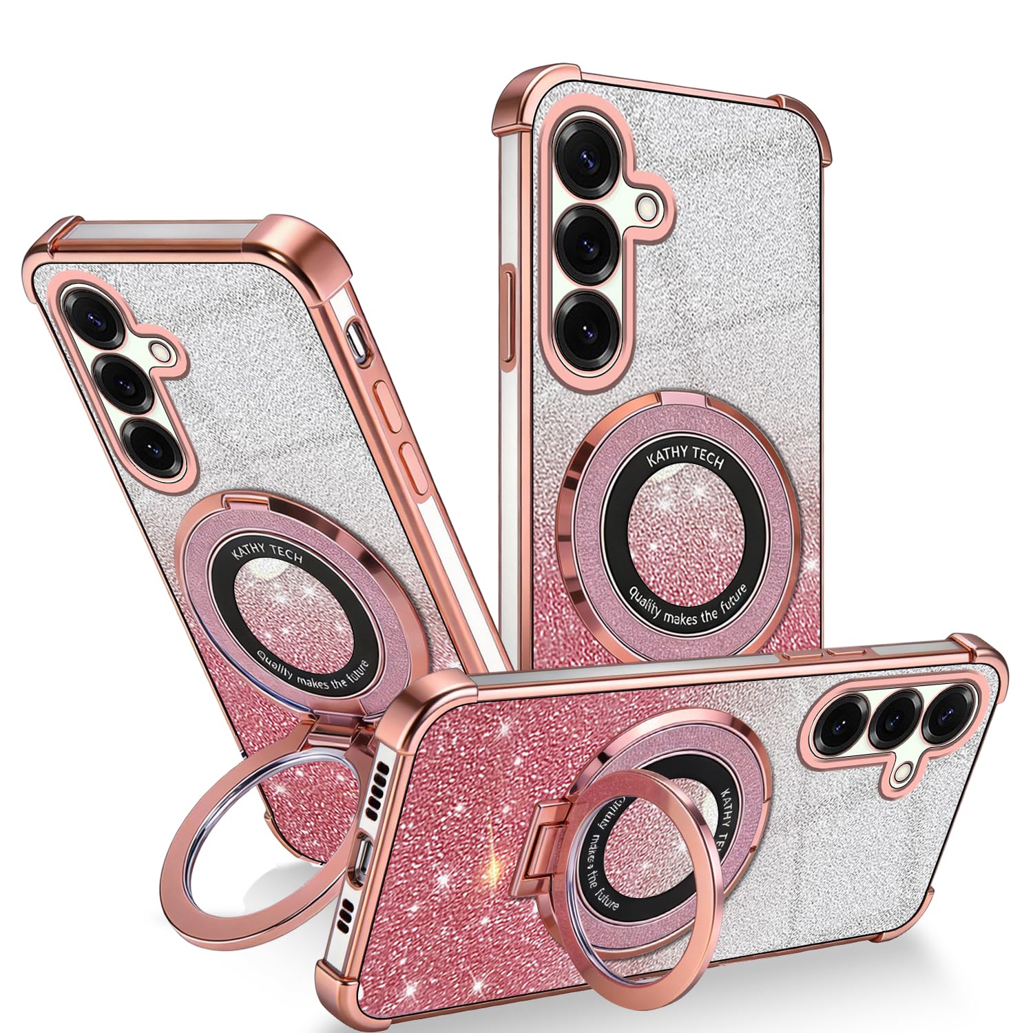 Coque transparente Tecno Spark 20 Pro rose pour filles - 8