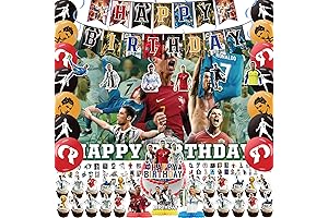 110-Piece Soccer Party Decorations Set: Essential for the Ultimate Ronaldo Party