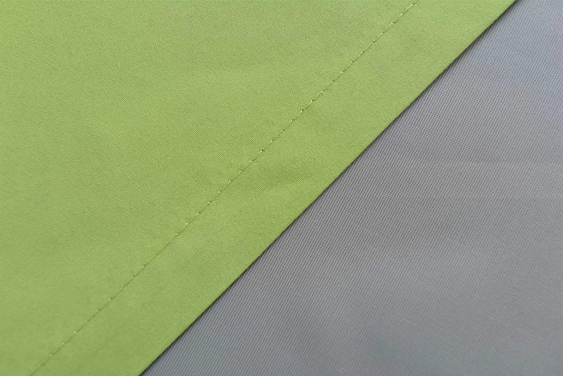 Gardinenbox 2er Set Vorhänge Schal Ösen »Berlin« HxB 245x140 cm Apfelgrün Blickdicht Microsatin Lichtdurchlässig Uni Matt, 20405N2