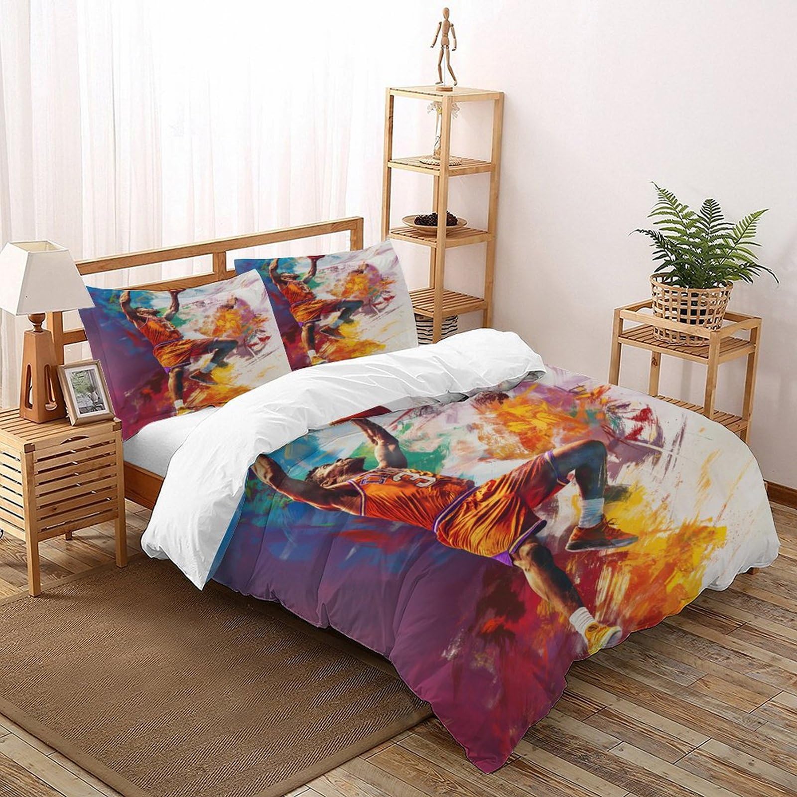 Housse de couette Slam Dunk pour créer une chambre ado basket 3D