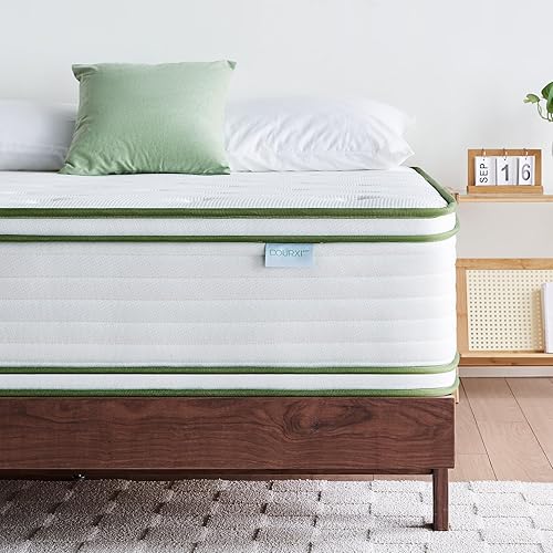 Miniatura 9 de Colchón individual de 12 pulgadas, colchón híbrido en una caja, espuma viscoelástica de gel y resortes embolsados para dormir y aliviar la presión,