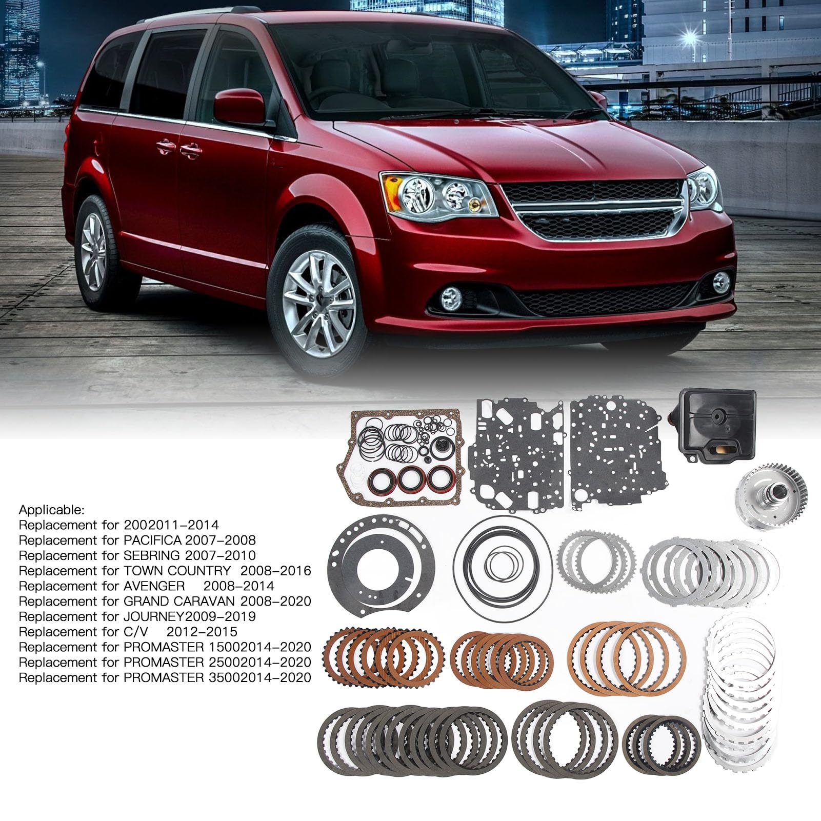 Transmission Filter & Gasket Kit - Fits Dodge Chrysler Journey Caravan 1995-2018