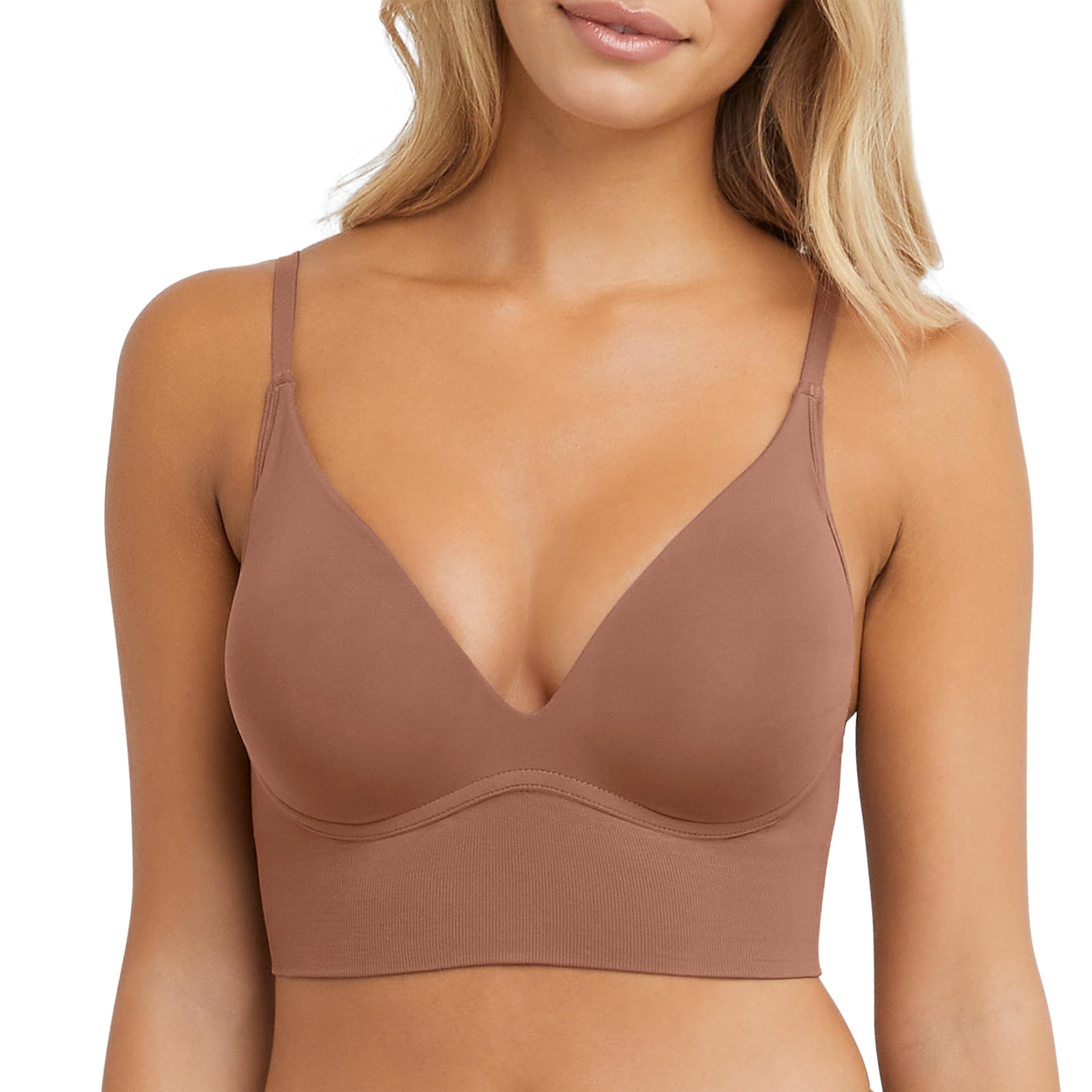 Maidenform Womens Push-up Bra, M Seamless Lift Longline Bralettes Bras for Women, Seamless, Convertible (Plus Sizes, Too)