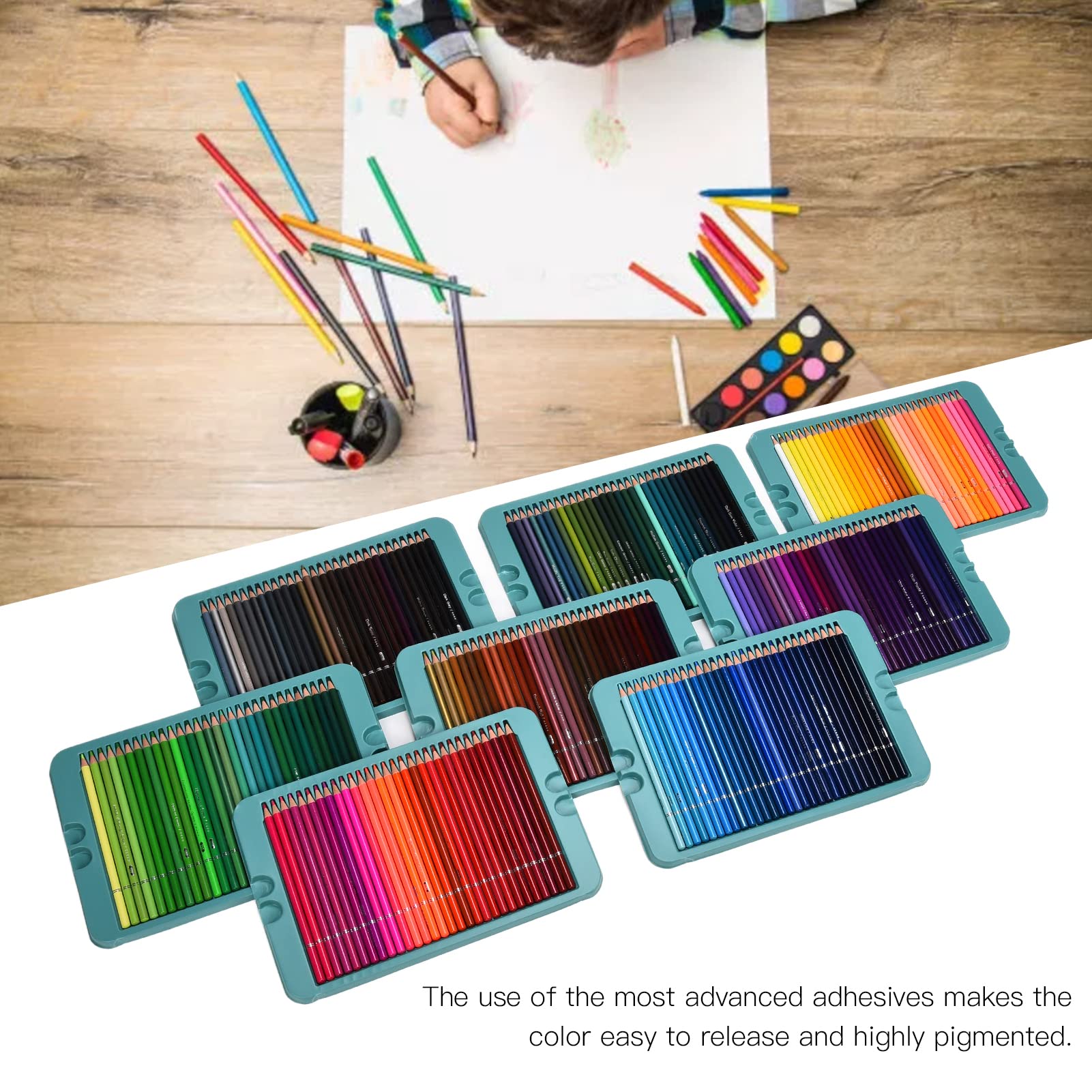 Amazon | 240色の色鉛筆、大人の塗り絵用の手描きの色ペン