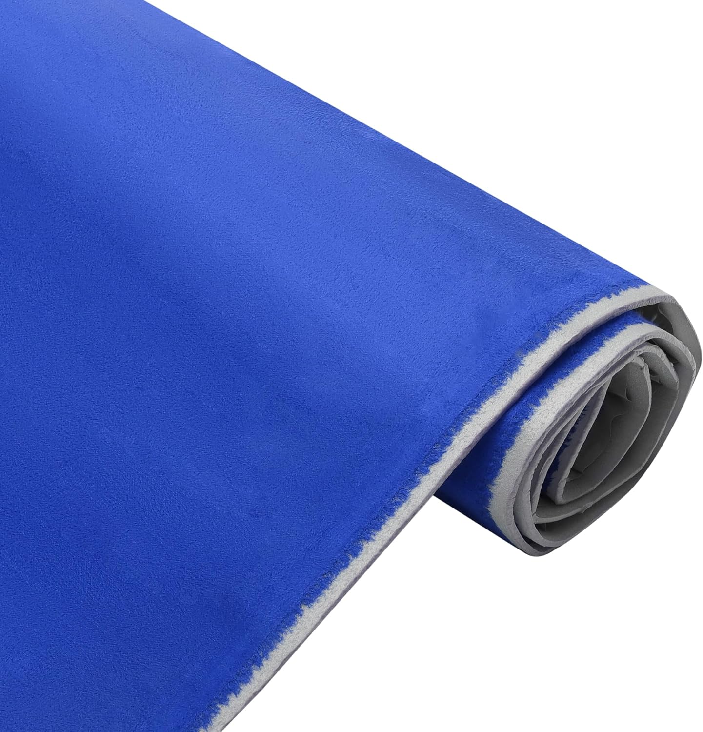 Headliner Fabric 98" l x 57" W for Car Truck RV SUV Boat Automotive Interior Trim DIY Roof Repair Replacement Foam Backing Suede Fabric Blue