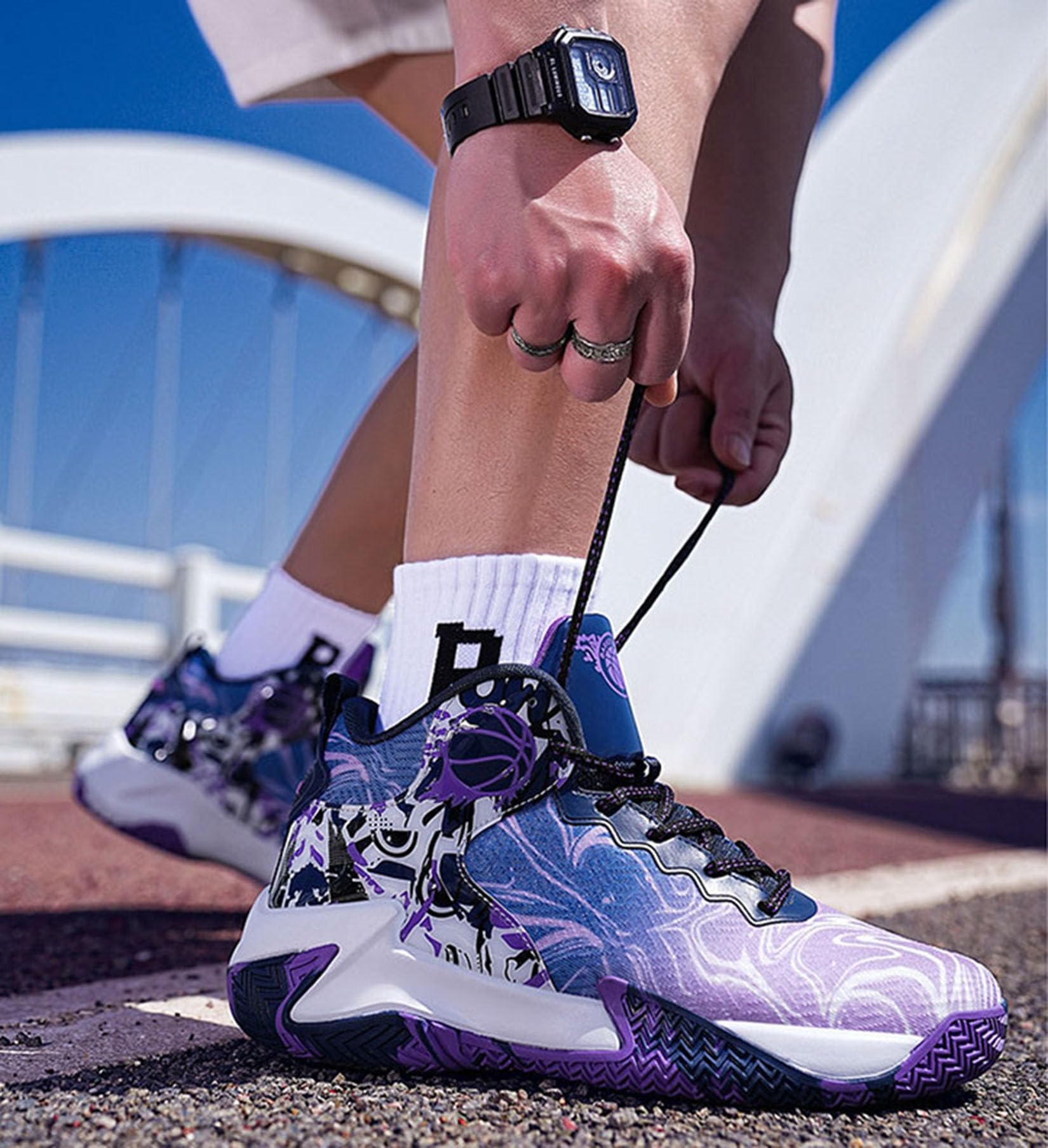 Męskie Buty Do Koszykówki Buty Treningowe Dla Chłopców Outdoor Buty Do Koszykówki Sportowe(39 EU, Q3)