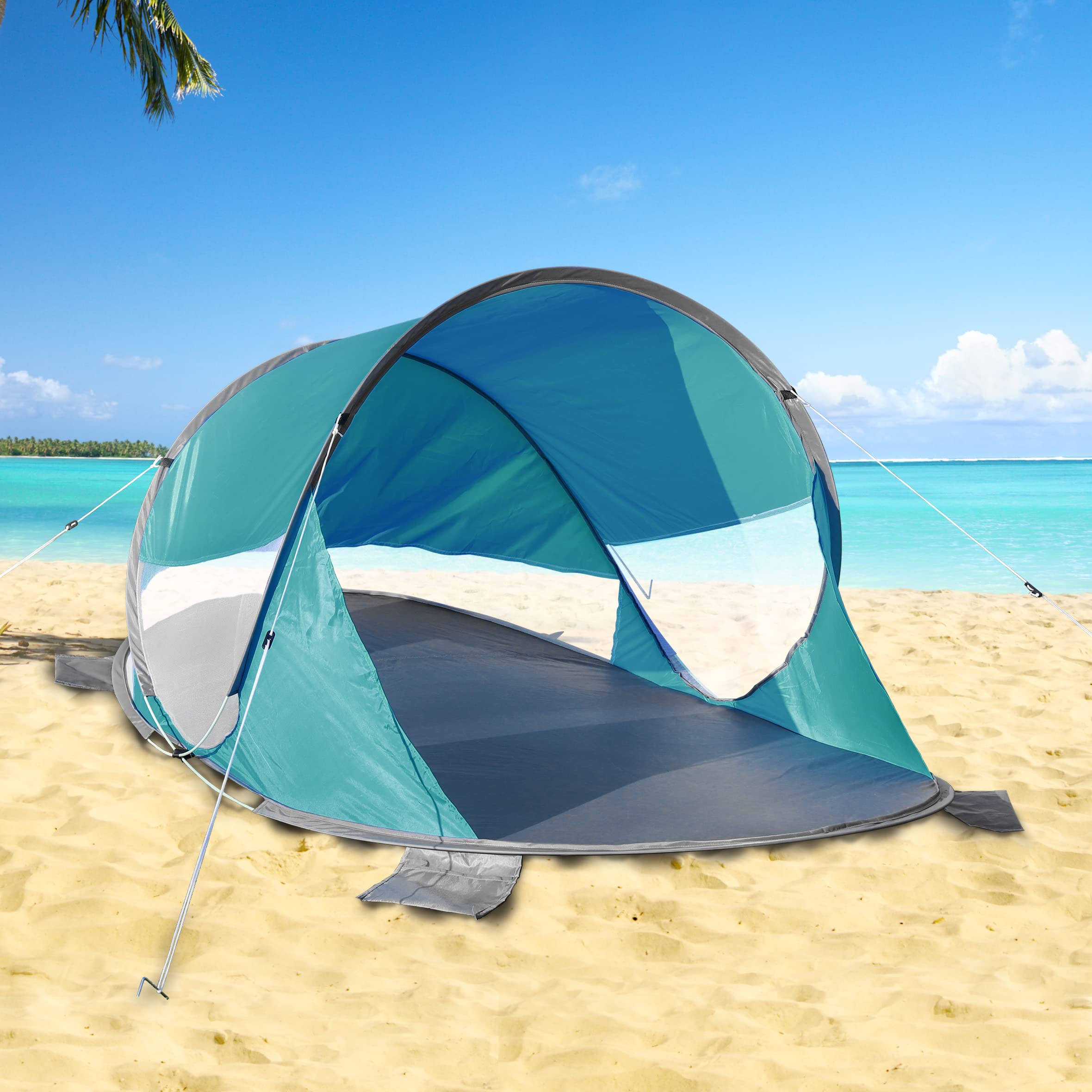 ANCIENNE TENTE DE plage pop-up de Bahama Bay, abri solaire portable