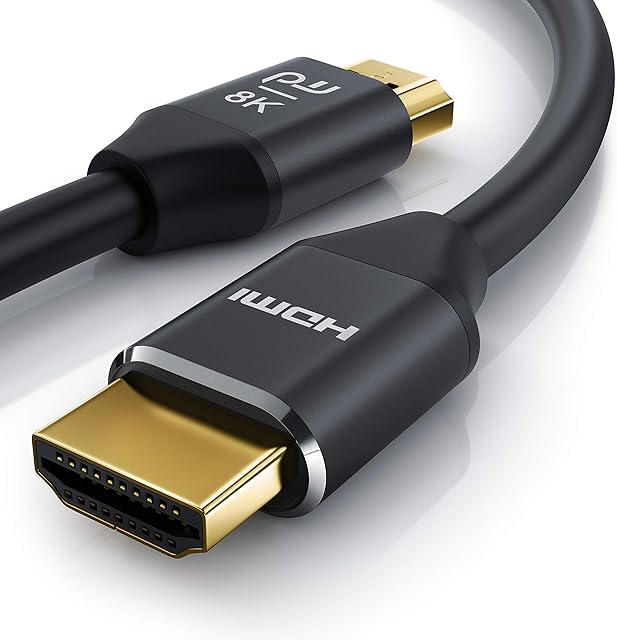 Primewire - 8k HDMI Cable 2.1  2m - Ultra High Speed 8k @ 60Hz 4k @ 120Hz with DSC 7680 x 4320 - Ultra HD II - HDMI 2.1 2.0a 2.0b - 3D - Highspeed Ethernet - HDR - ARC - for Blu Ray PS4 PS5 Xbox