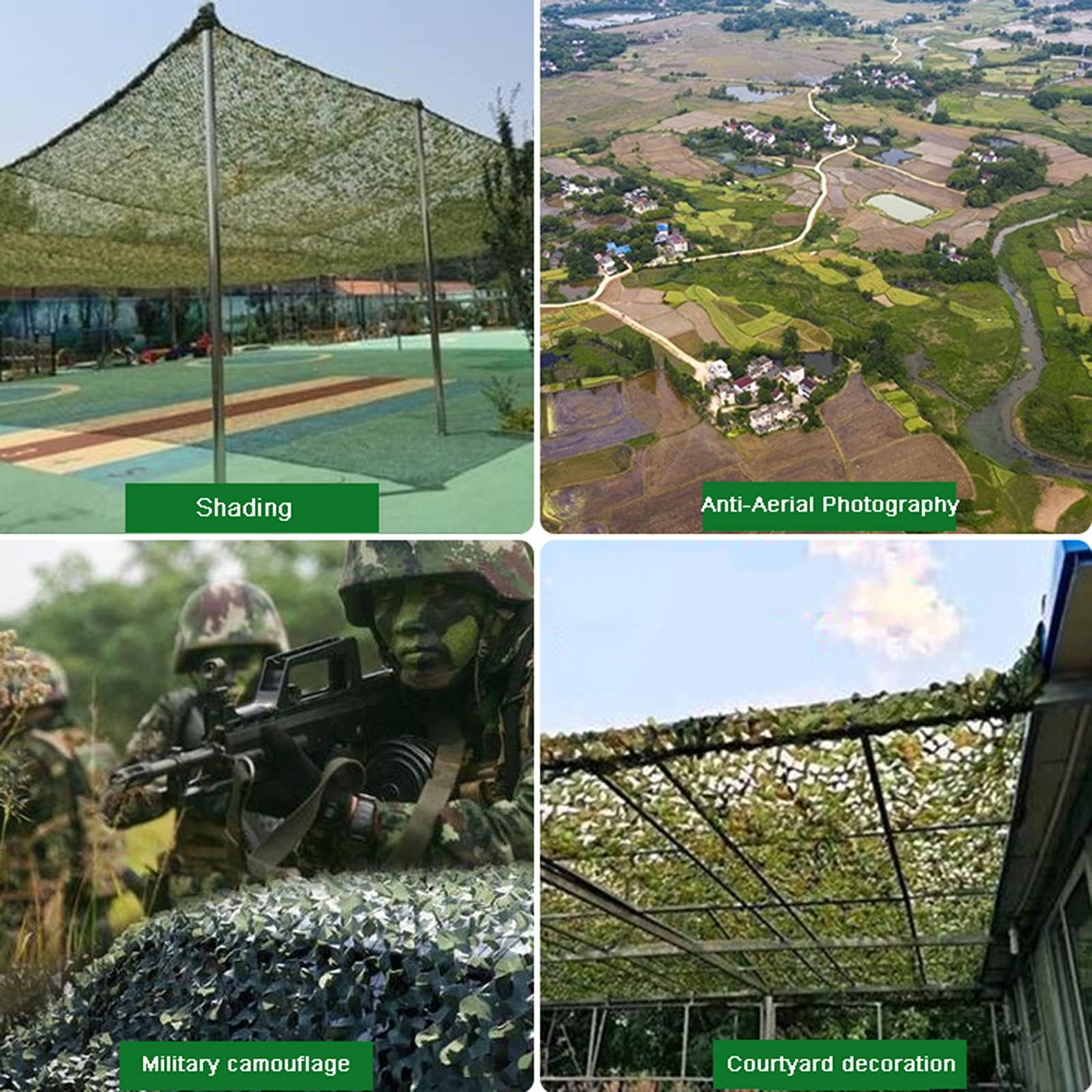Red de camuflaje para parasol, toldo y persiana de caza, lona de malla ligera para uso en exteriores
