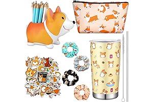 TaoBary Cute Corgi Gifts for Corgi Lovers: Makeup Bag, Pen Pencil Holder,...
