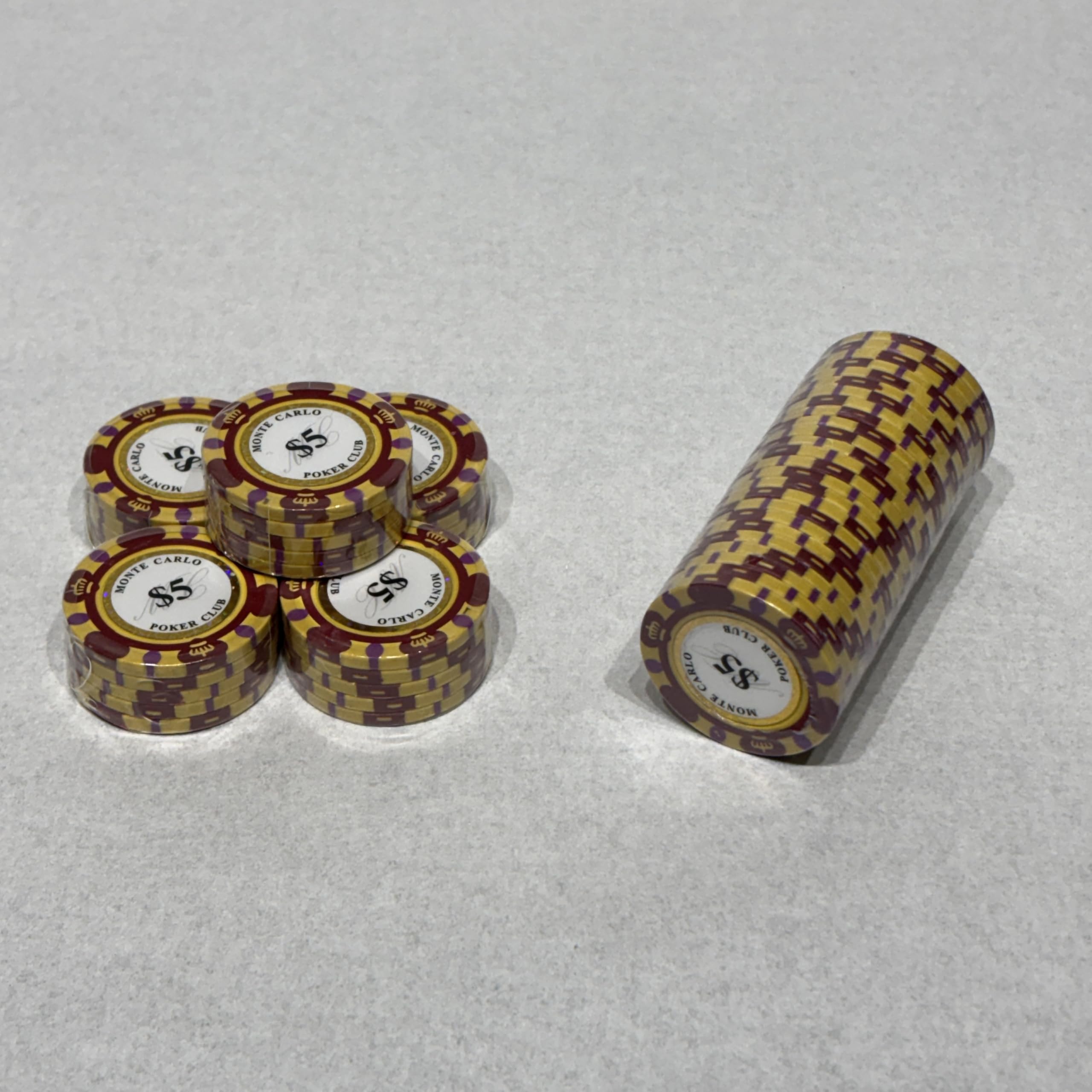 ポーカーチップ モンテカルロ まとめ売り 485枚 モンテカルロ・ポーカーチップ＜25＞緑 25枚セット - トランプ通販