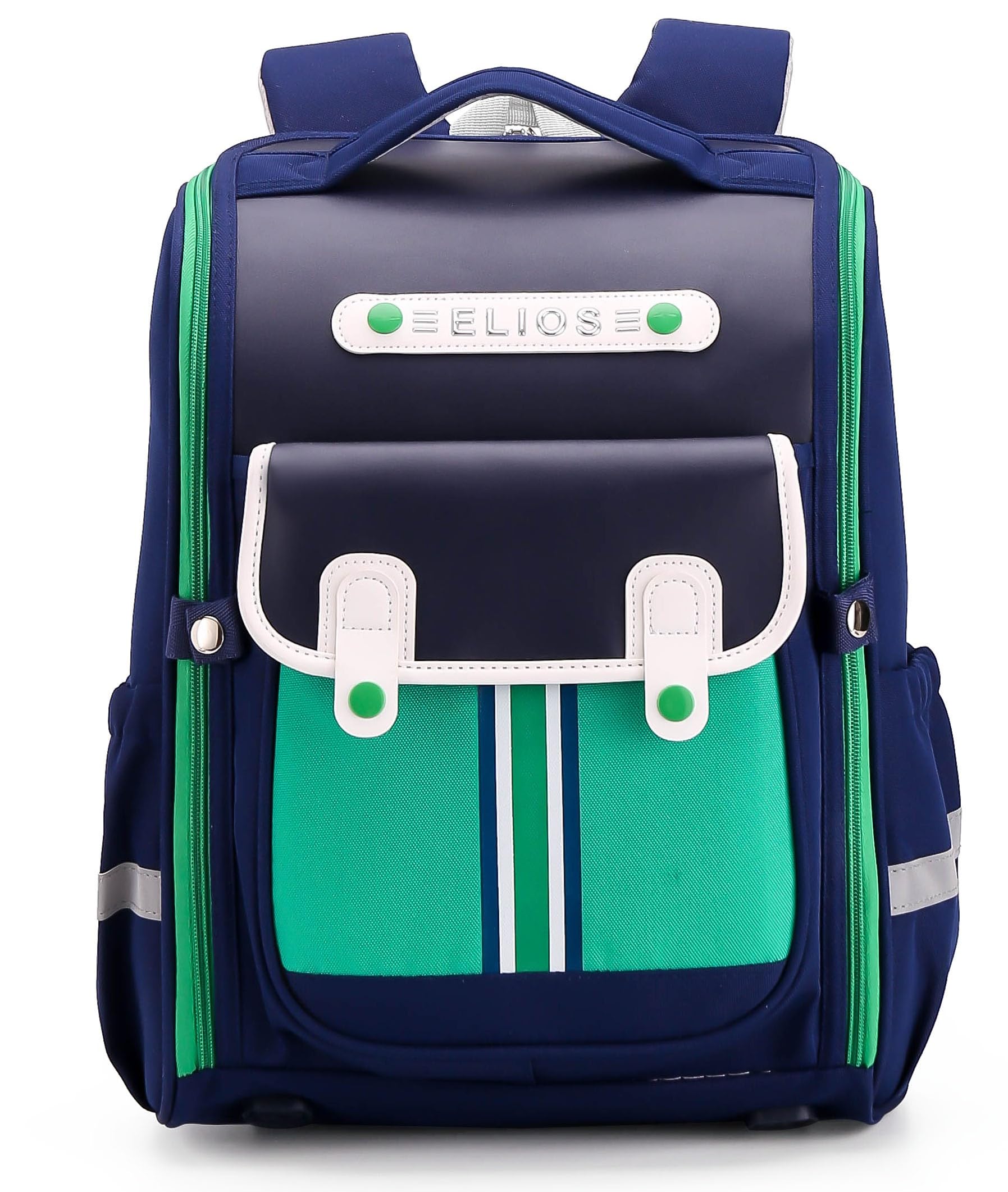 elios British Design Kids School Bag for Boys and Girls Backpack, 360° Reflective Design, Spinal Care, Heat Dissipation, Functional Storage, Ages 7-12, Grades 3-6 Birthday & Rakhi Gift-picture-36