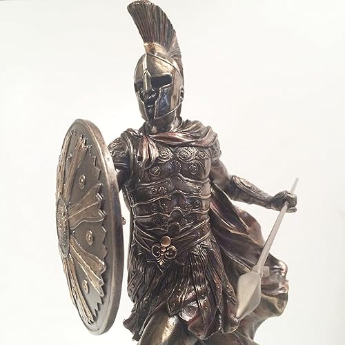 Miniatura 2 de wu Venta - Aquiles desatado con lanza y escudo estatua escultura figura troy
