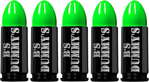 Miniatura 2 de B's Dry Fire Snap Caps - A.K.A. B's Dummy's - Black Ox - Gorras de entrenamiento Luger de 0.354 in (paquete de 5)
