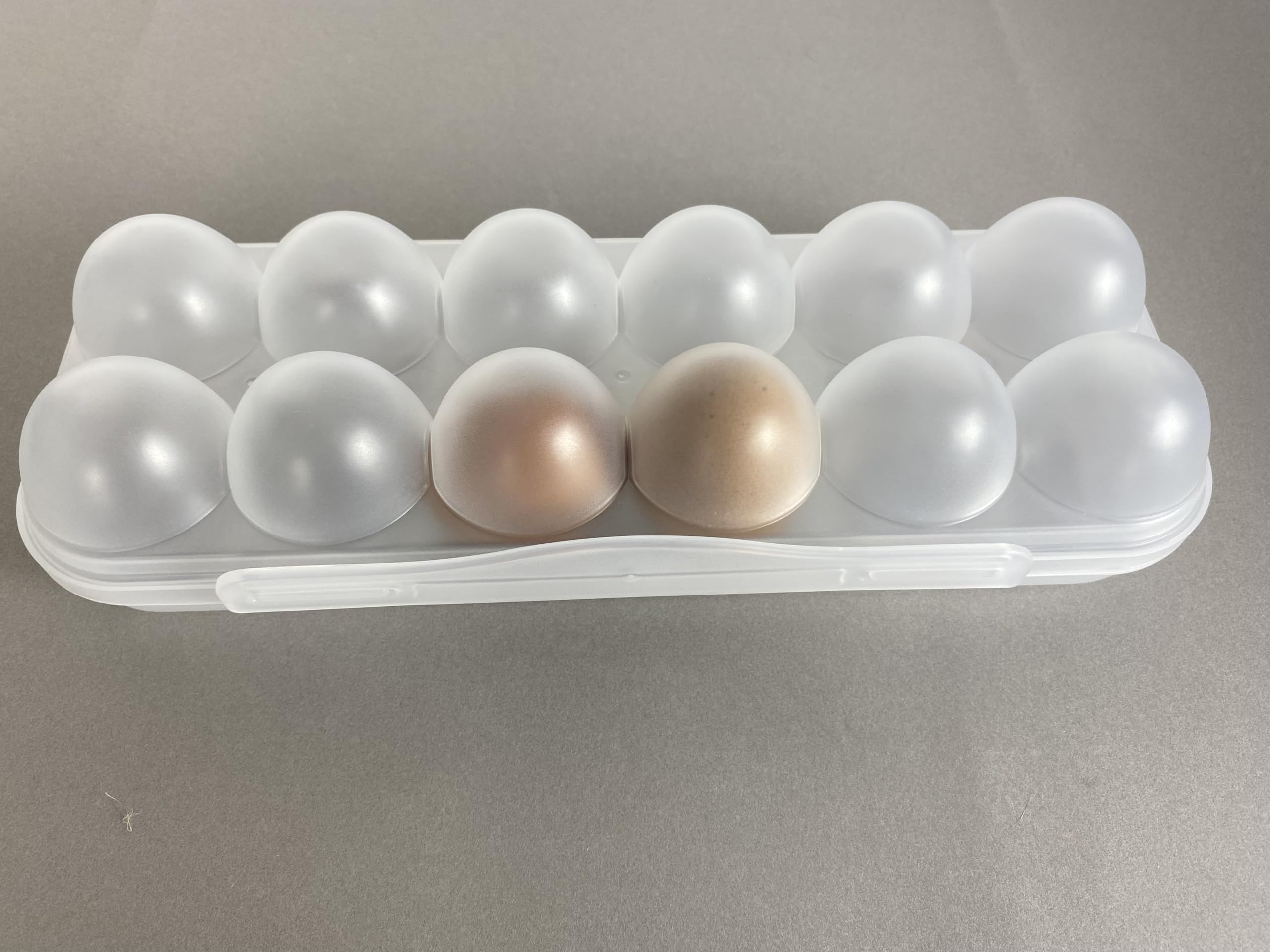ZeQi Caja de huevos de plástico inastillable, portátil, polipropileno de grado alimenticio, refrigerador, contenedor de almacenamiento de huevos reutilizable, camping al aire libre