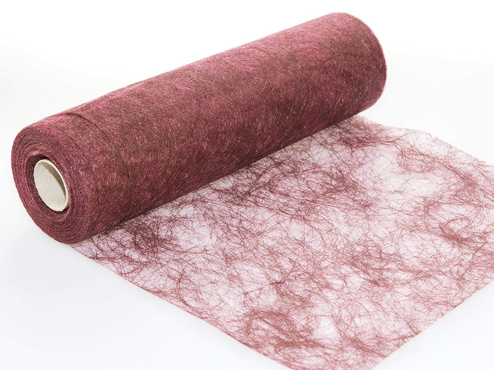 Protinam Table Runner, Synthetic Fibre, 3580 Bordeaux, 20m
