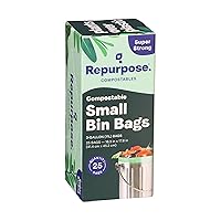 Vista 8 de Bolsas reutilizables compostables de 3 galones para desechos de alimentos, 25 CT