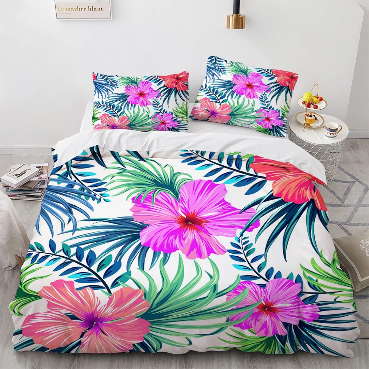 YURKO Bed Linen 155 x 220 cm Set 3Piece 155 x 220 cm No Iron Polyester