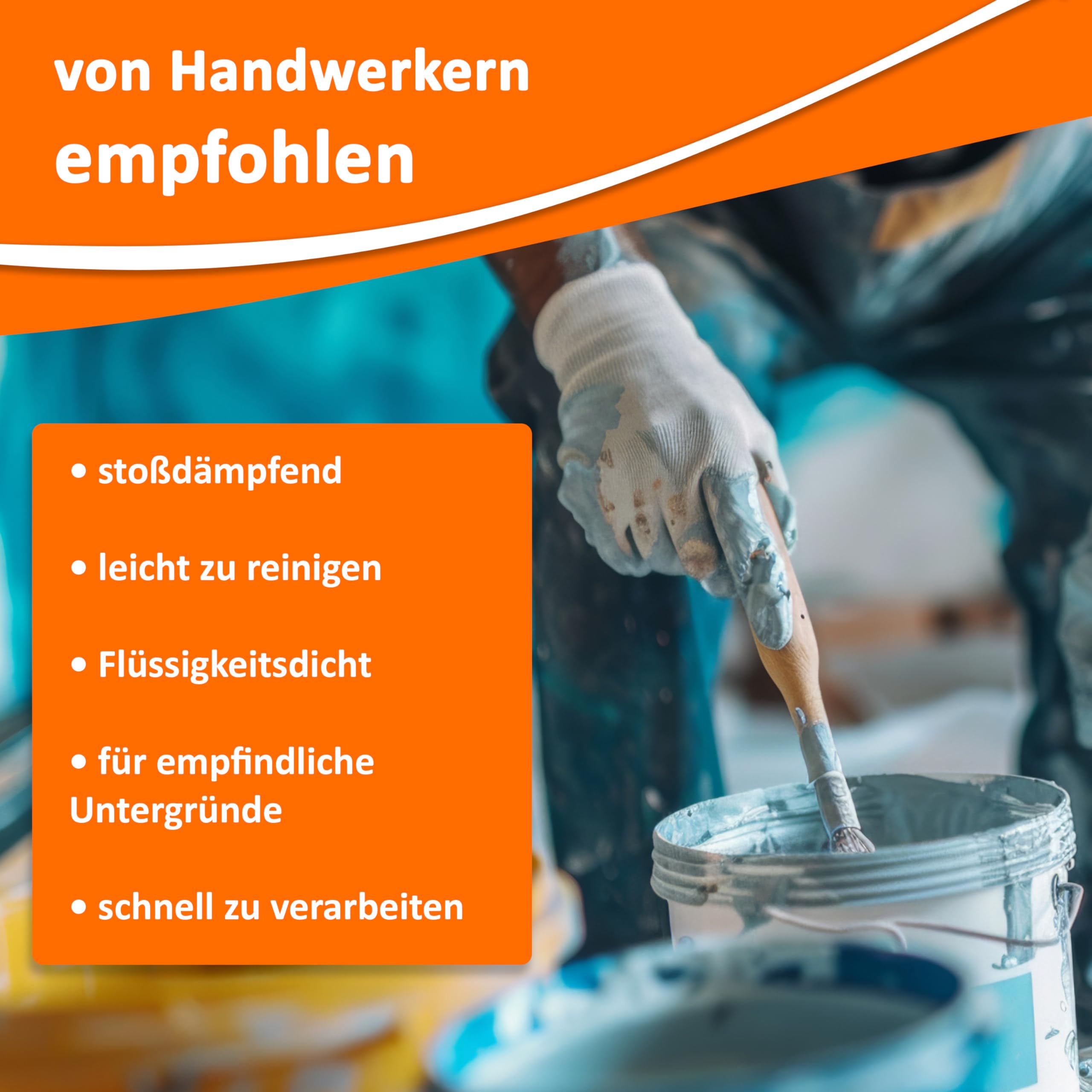easyliner® selbsthaftendes Malervlies Malerabdeckvlies premium Qualität Schutzvlies Abdeckvlies, Gewicht: 160 g/m² - Der perfekte Oberflächenschutz für Bodenbeläge (25 m² Rolle)