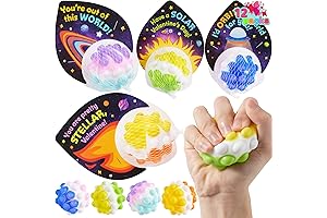 JOYIN 12 Pack Valentines Pop Ball with Card