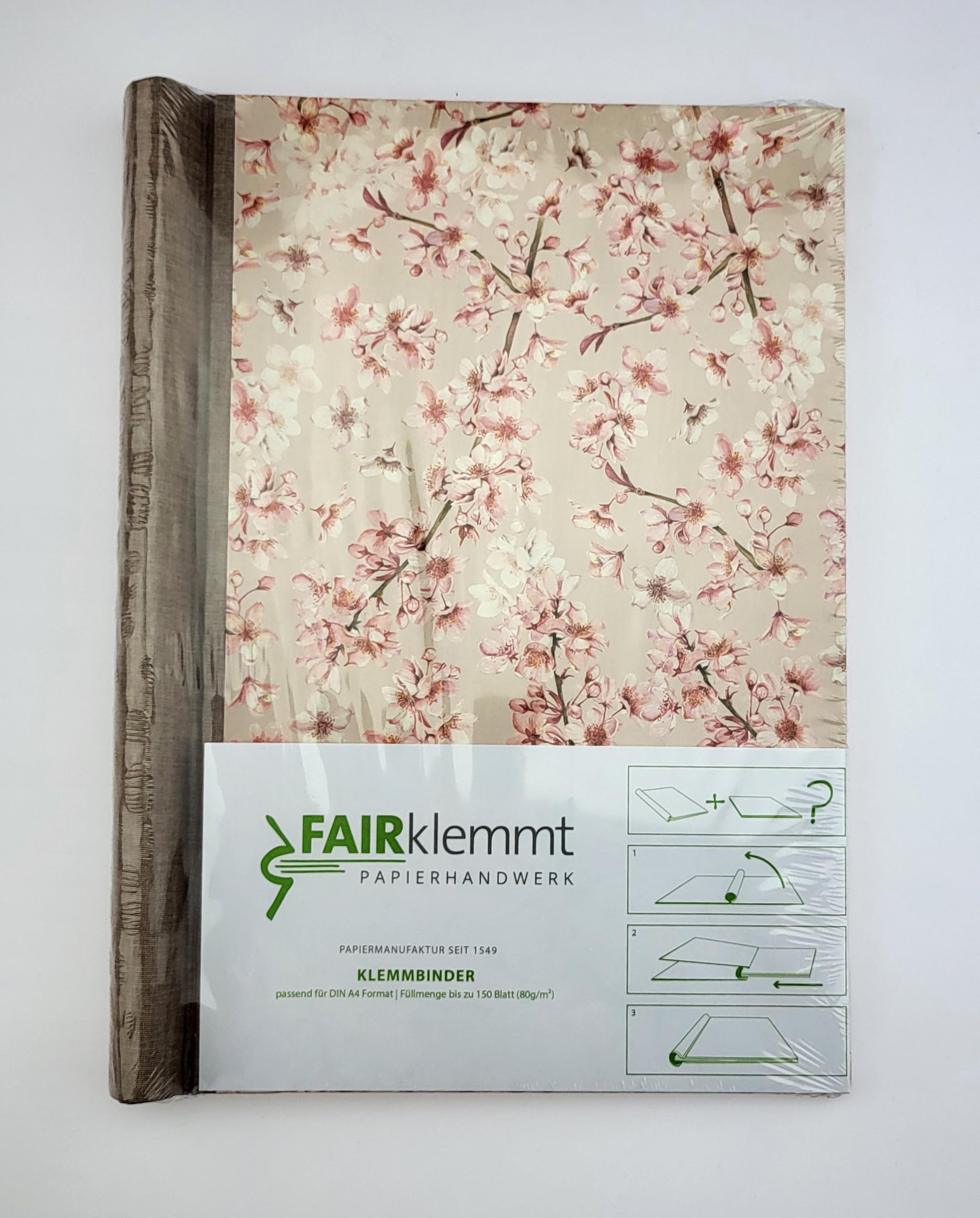 Klemmbinder Hanami, A4, Pastellbraun